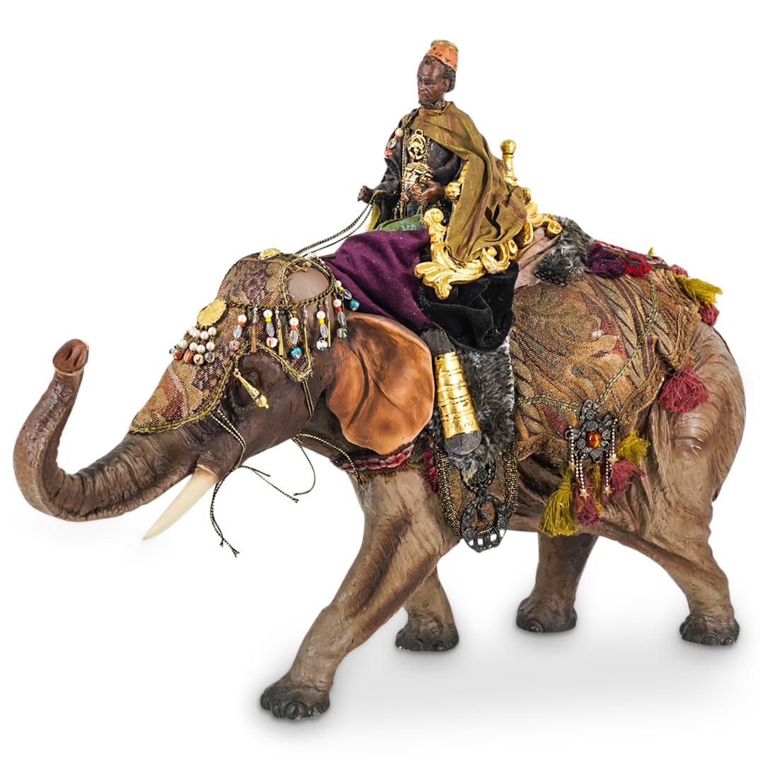 Department 56 Wise Man On Elephant Christmas Nativity Resin Figure (1 of 10)