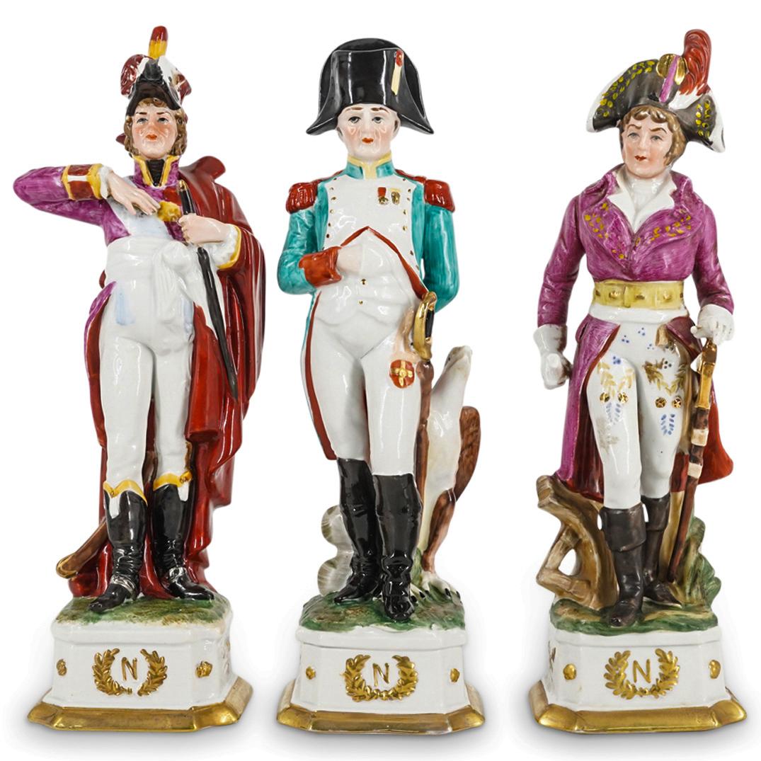 (3 Pc) Capodimonte Di Pietro Porcelain Napoleonic Military Figures (1 of 20)