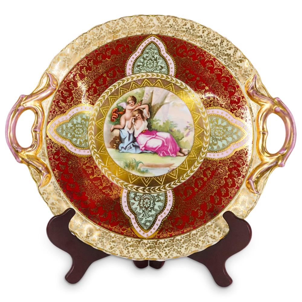 Large Vienna Porcelain Handled Serving Tray (1 of 10)