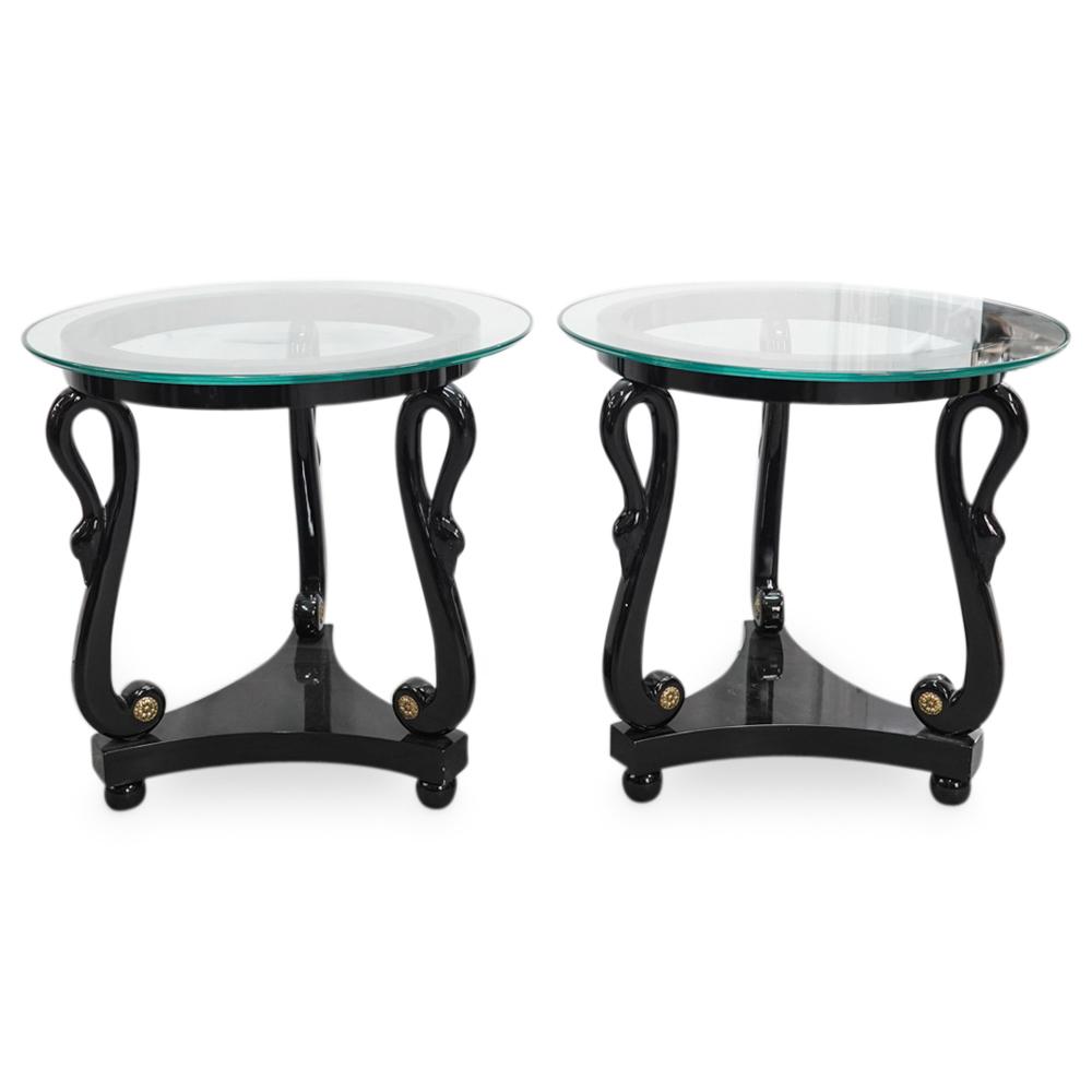 Pair Of Maison Jansen Style Round Side Tables (1 of 6)