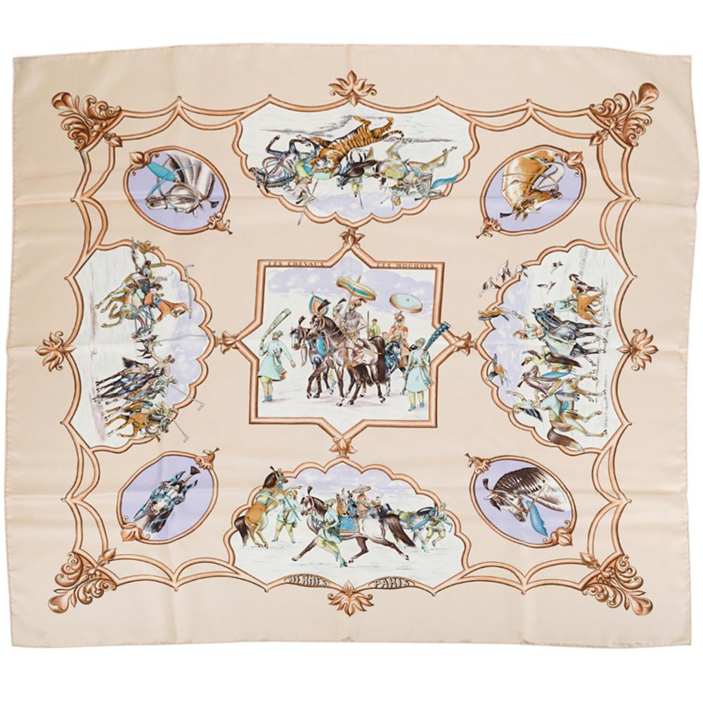 Hermes "Les Chevaux des Moghols" Silk Scarf (1 of 7)