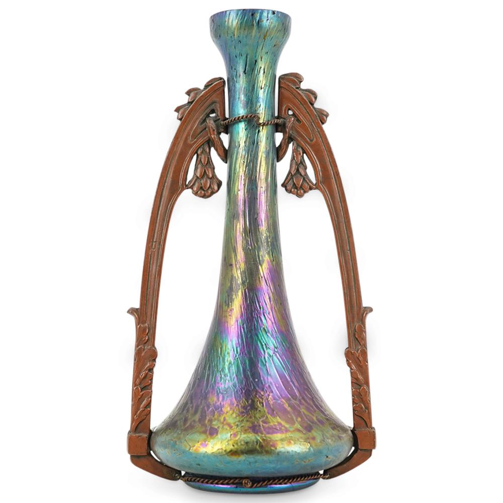 Louis Valtat、VASE、海外版超希少レゾネ、新品額付 Art Nouveau Loetz Glass Vase