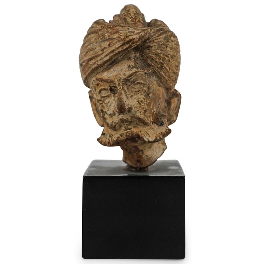 Ancient Pottery Head of Man in Turban (1 of 3)