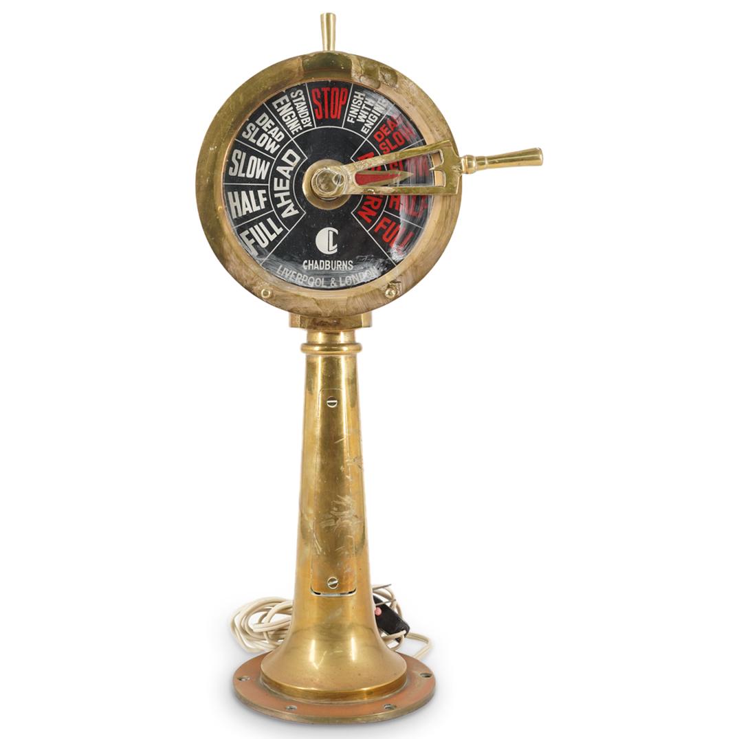 Chadburns Liverpool / London Brass Ship Telegraph (1 of 5)