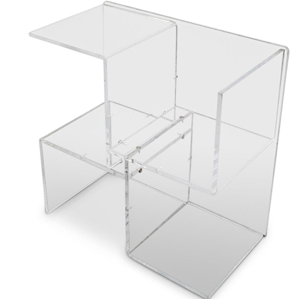 Clear Acrylic Lucite End Table Display (1 of 4)