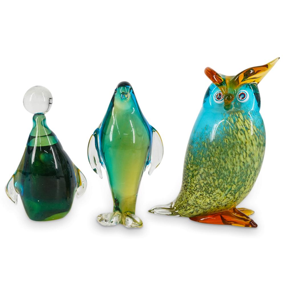 (3 Pc) Murano Art Glass Animal Figurines (1 of 11)