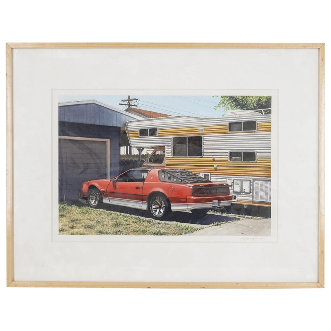 Mark Goings (Californian, B. 1954) Hyperrealistic Watercolor (1 of 4)