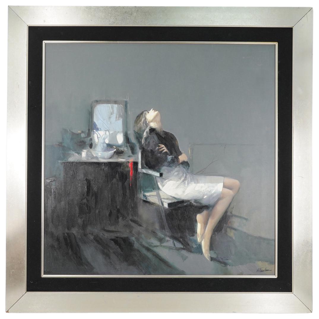 Antonio Tamburro (Italian, B. 1948) Oil On Canvas Painting (1 of 5)