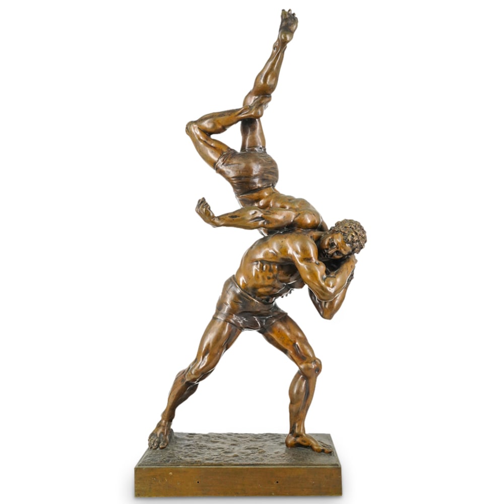 After Francois Marius Laugier (French, 1828-1890) "Les Lutteurs" Bronze (1 of 10)