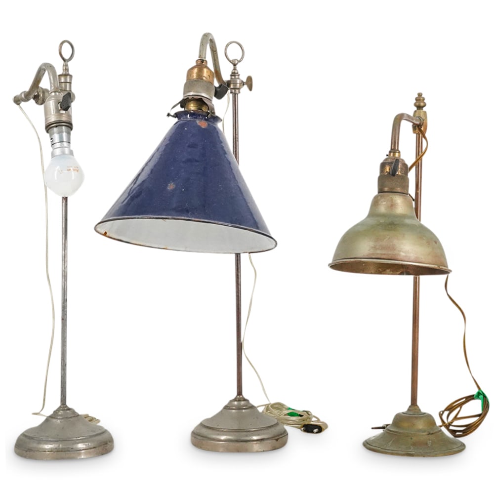 (3Pc) French Telescopic Task Lamps (1 of 13)