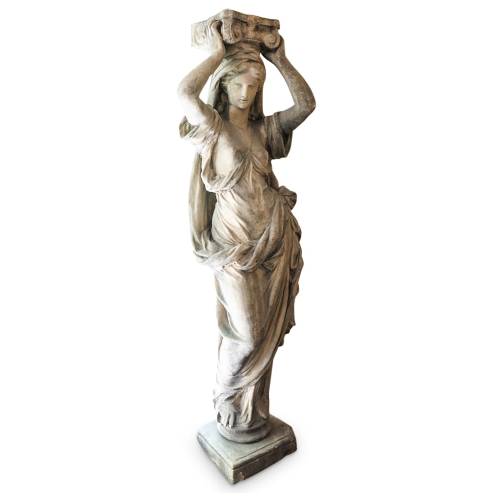 Cast Stone Caryatid Garden Statue (1 of 8)