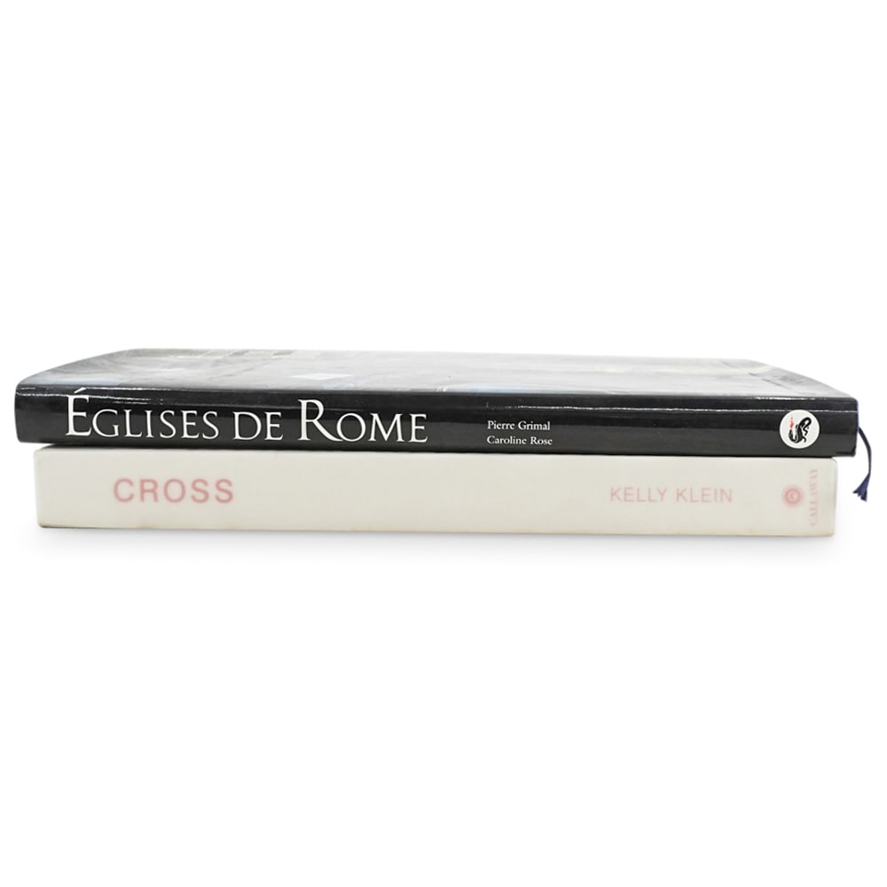 (2 Pc) Coffee Table Book Collection: DESCRIPTION: (2 Pc) Assorted coffee table book collection. Includes the following books: (1 Pc) "Cross" by Kelly Klein. Callaway. (1 Pc) "Eglises de Rome" by Pierre Grimal/Caroline Rose. Imprimerie Na