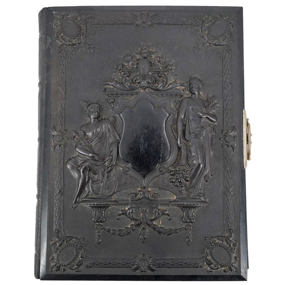 Antique Victorian Large Gothic Revival Photo Album (1 of 3)