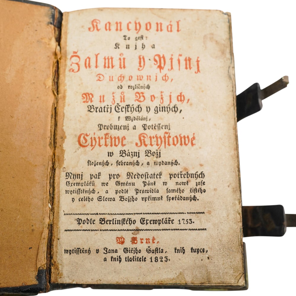1823 Rare Czech Liturgical Cantional Book (1 of 4)