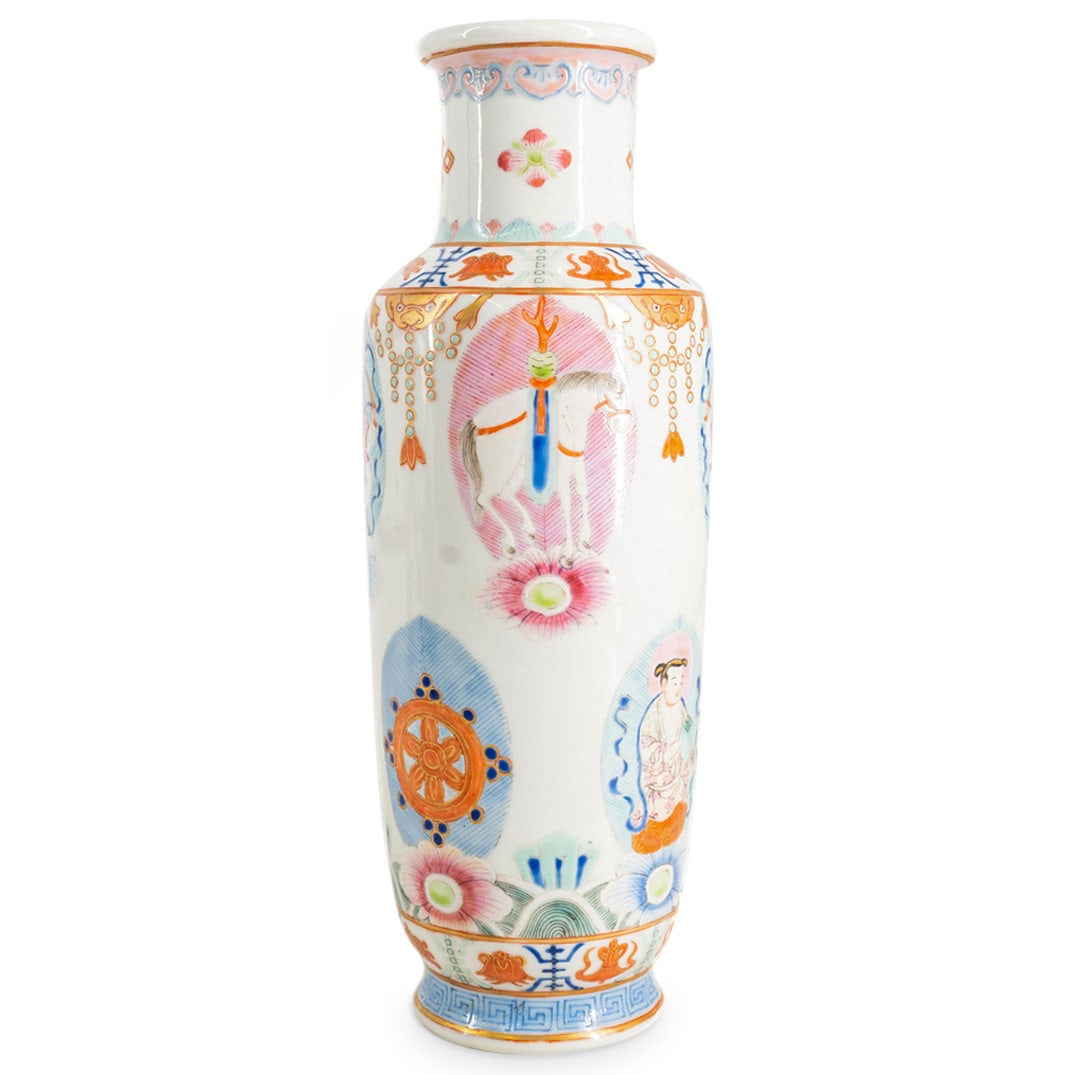 19th C. Chinese Daoguang Baragon Tuned Porcelain Vase (1 of 6)
