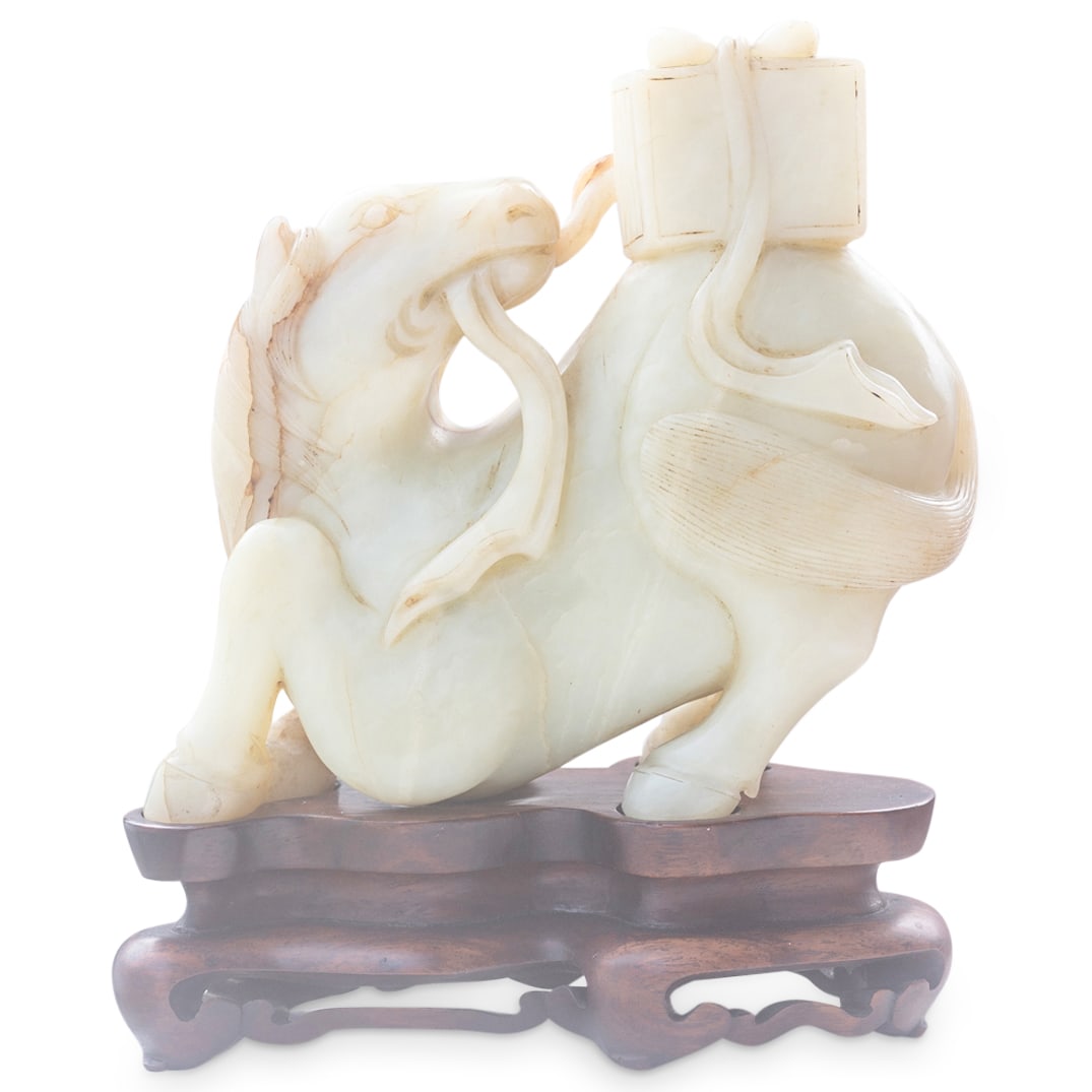 Antique Chinese Fine Jade Carved Horse (1 of 4)