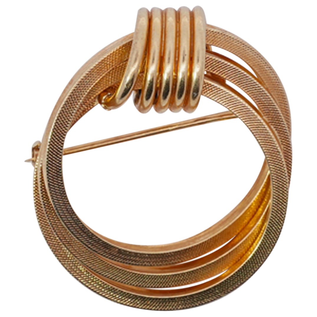 Retro 18k Gold Italian Brooch (1 of 3)