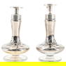 (2 Pc) Art Deco DeVilbiss Glass Pump Perfume Bottles