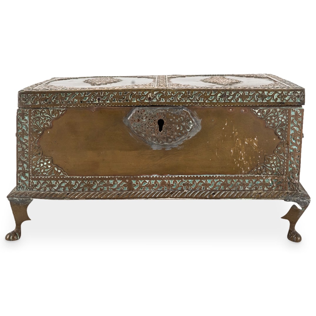 Antique Persian Bronze Multiple Compartment Vanity Box (1 of 9)