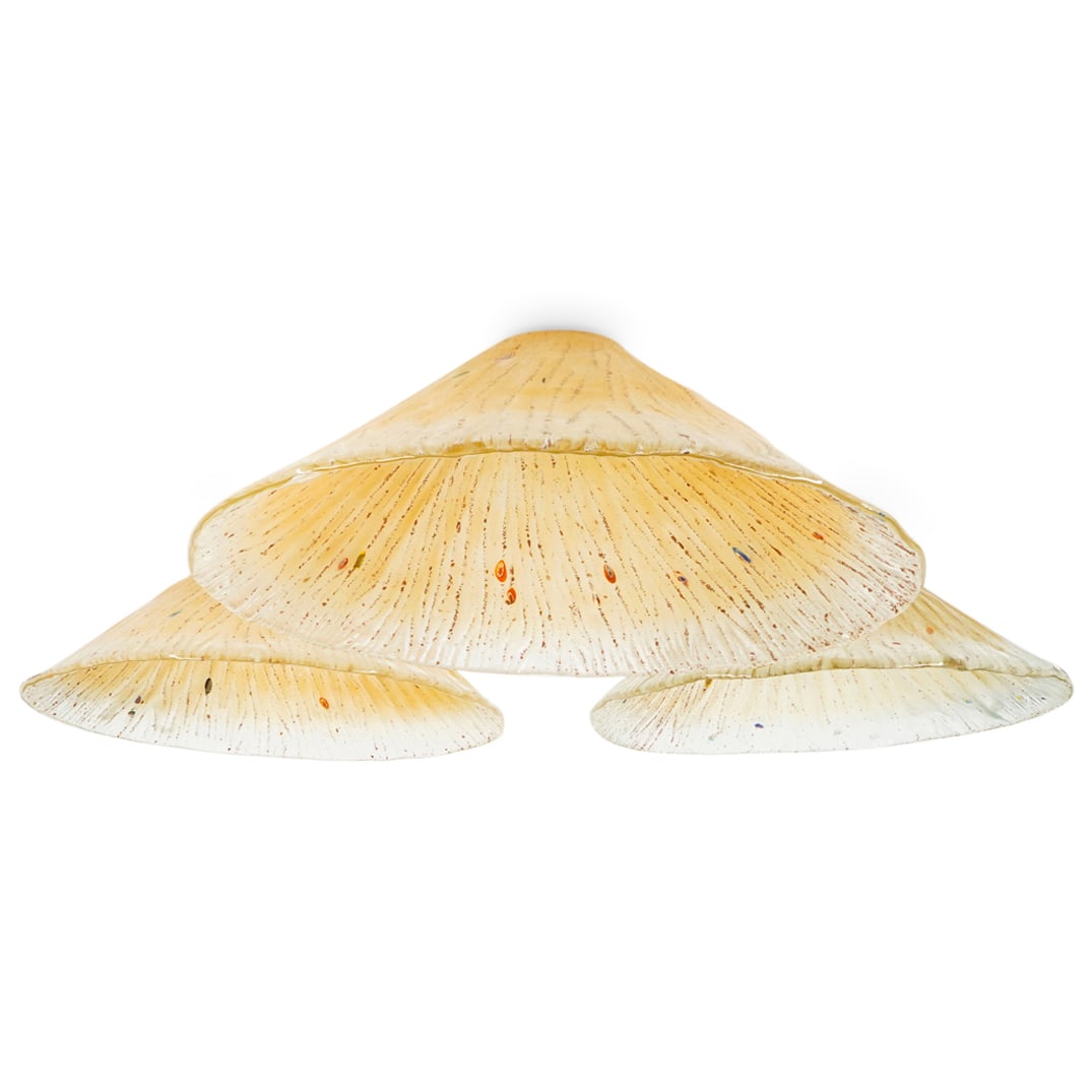 (3 Pc) Murano Glass Millefiori Lampshades (1 of 5)