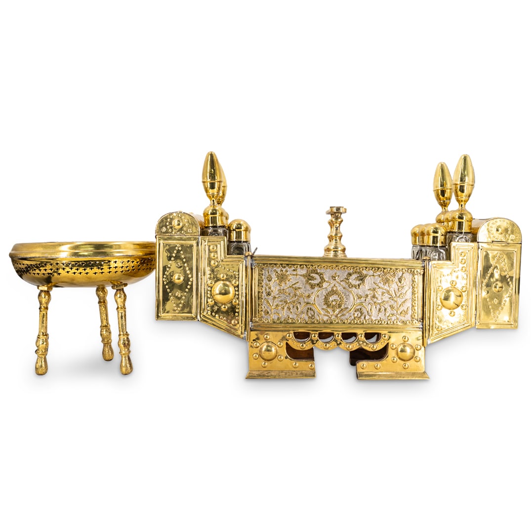 (17 Pc) Turkish Brass Shoe Shine Kit (1 of 9)