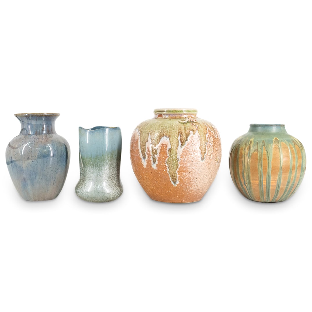 (4 Pc) Studio Pottery Vases (1 of 16)