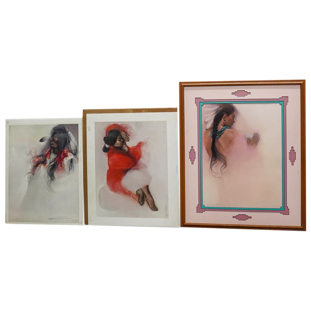 (3 Pc) Ozz Franca (1928 - 1991) Signed Limited Lithographs (1 of 14)