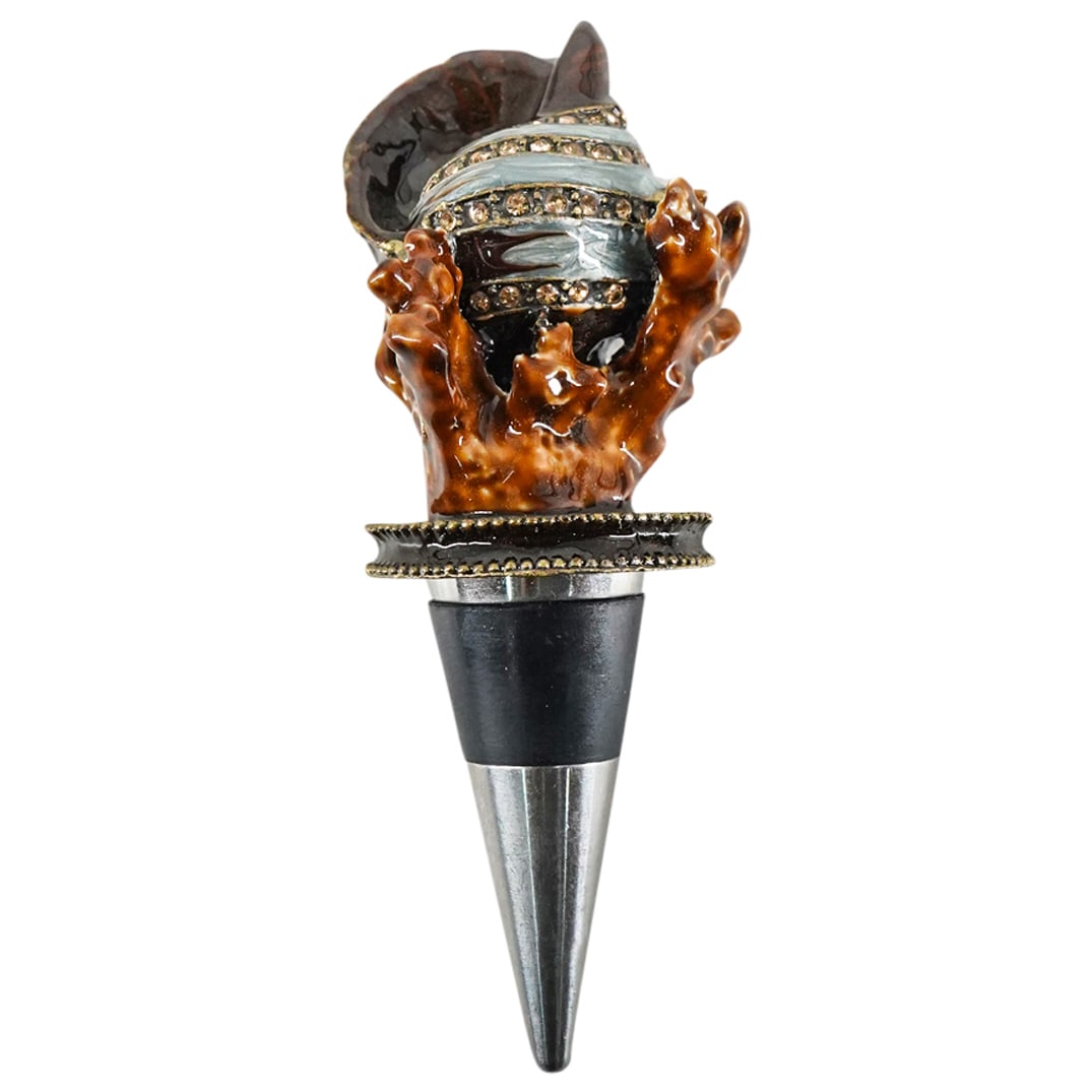 Austrian Pampelonne Art Crystal Bottle Stopper Auction