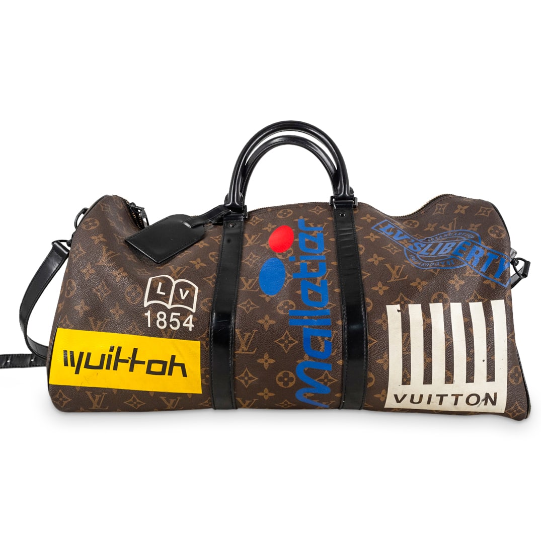 Louis Vuitton Logo Story Keepall Bandouliere Duffle Bag (1 of 6)