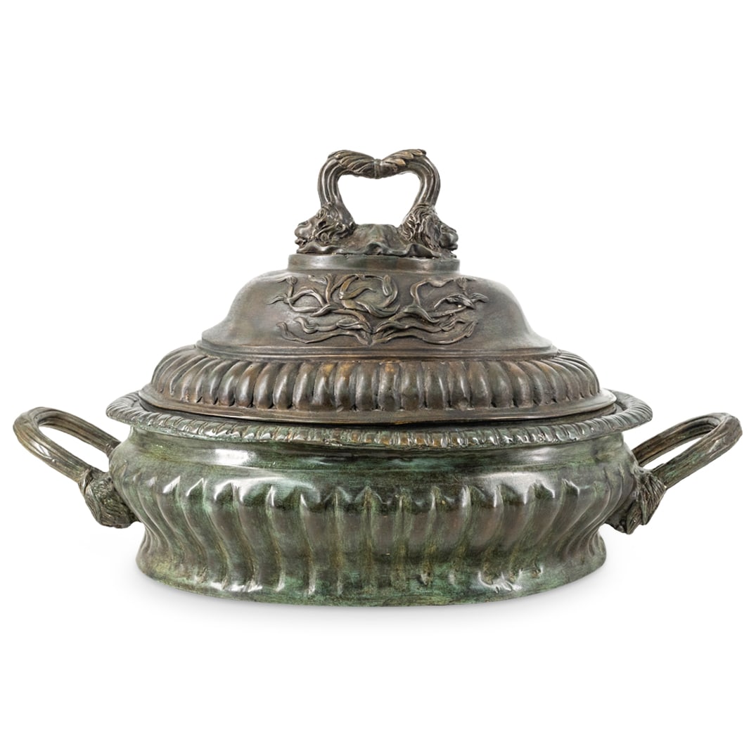 Large Mixed Metal Tureen (1 of 7)