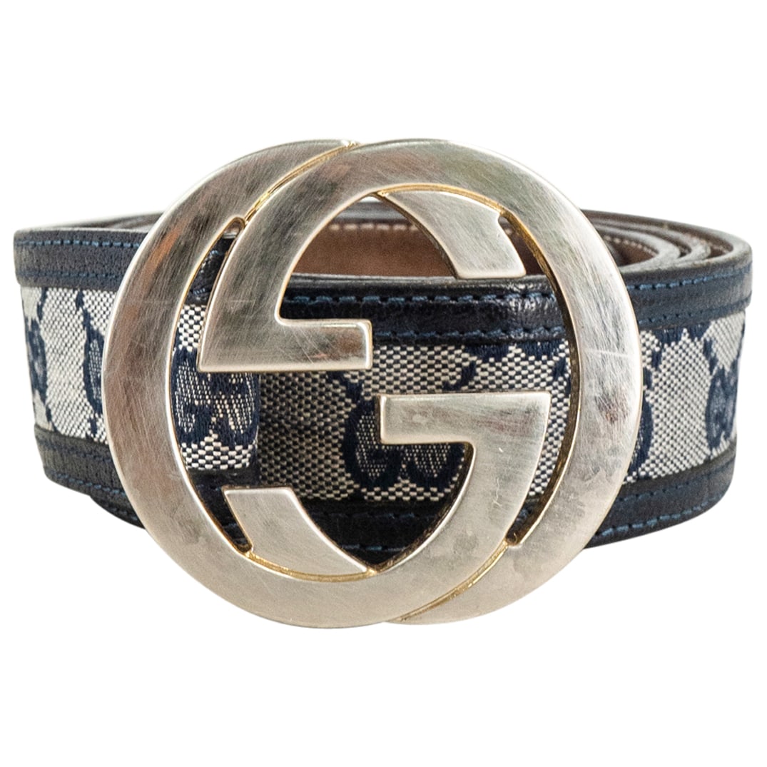 Vintage Gucci GG Monogram Canvas Belt (1 of 5)