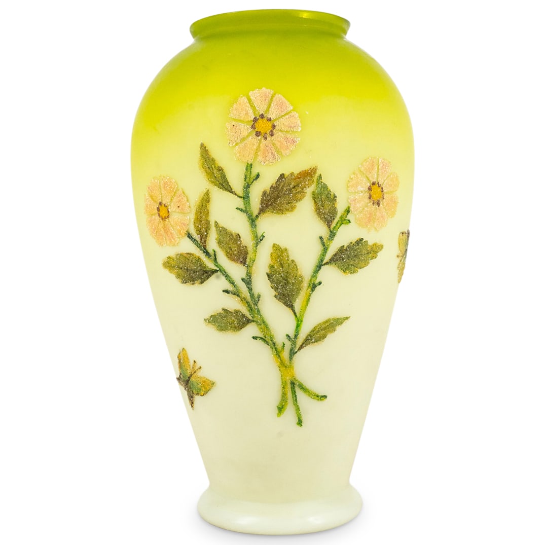 Antique English Thomas Webb Art Glass Vase (1 of 5)