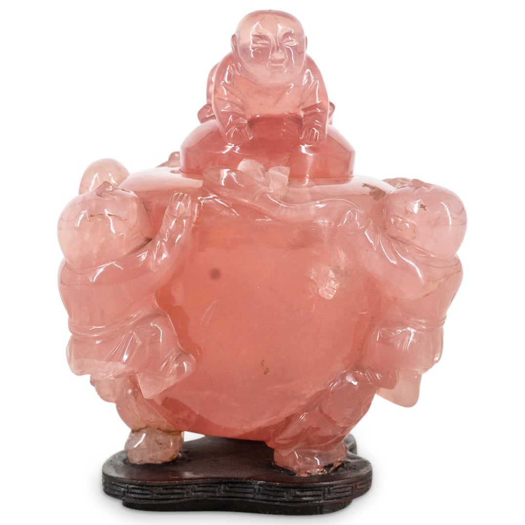 Chinese Rose Quartz Perfume Bottle (1 of 4)