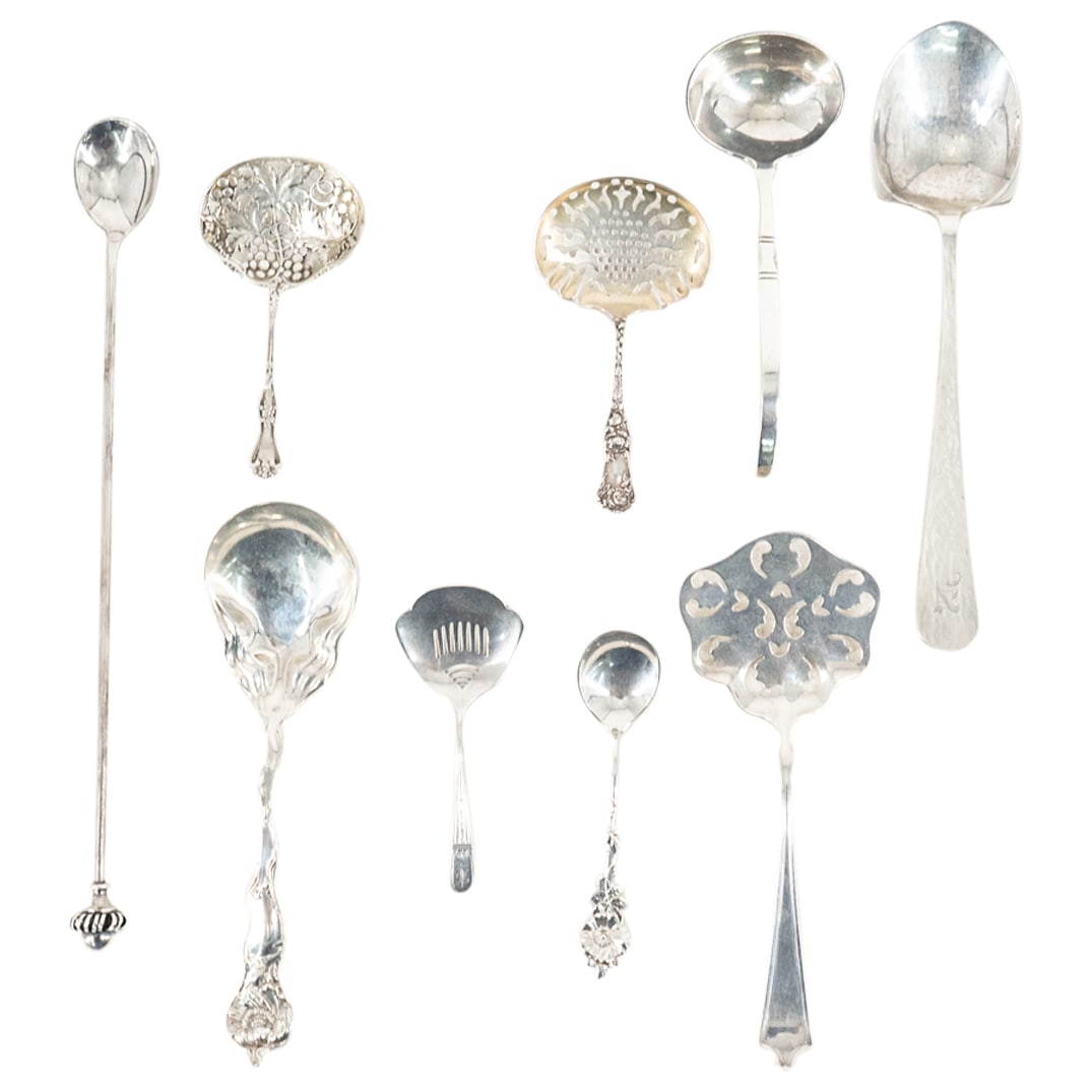 (10 Pc) Sterling Silver Spoons (1 of 16)
