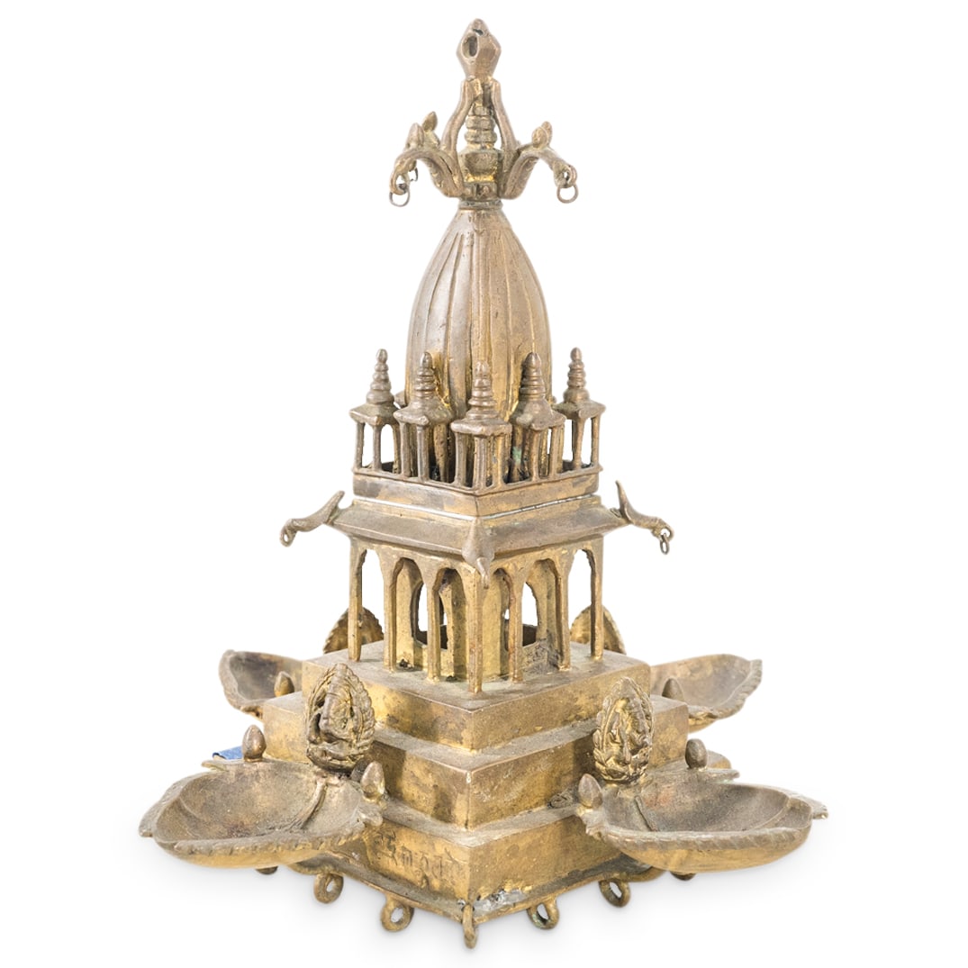 Antique Indian Mixed Metal Incense Burner (1 of 10)