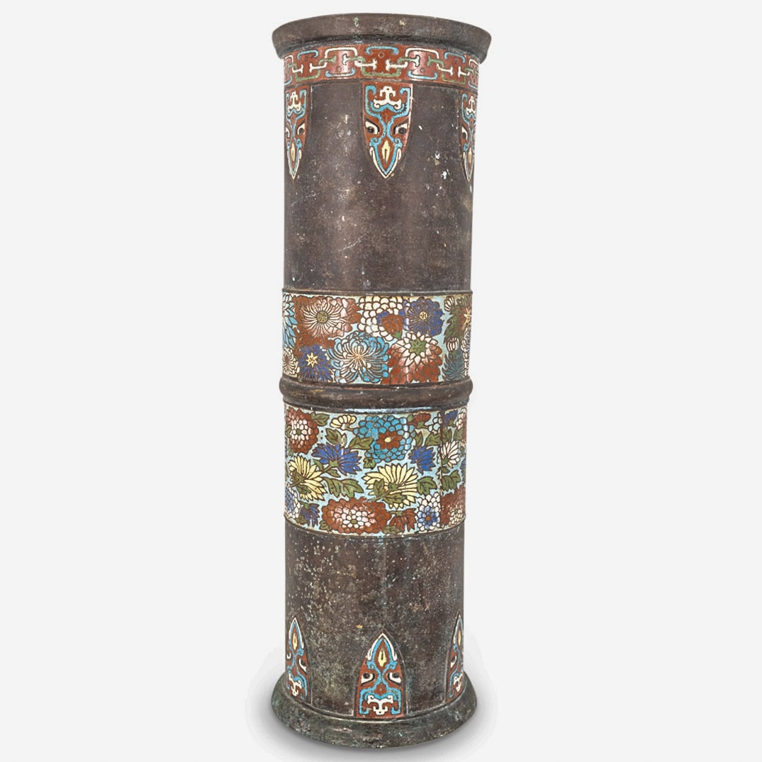 Antique Chinese Mixed Metal Cloisonne Vase (1 of 7)