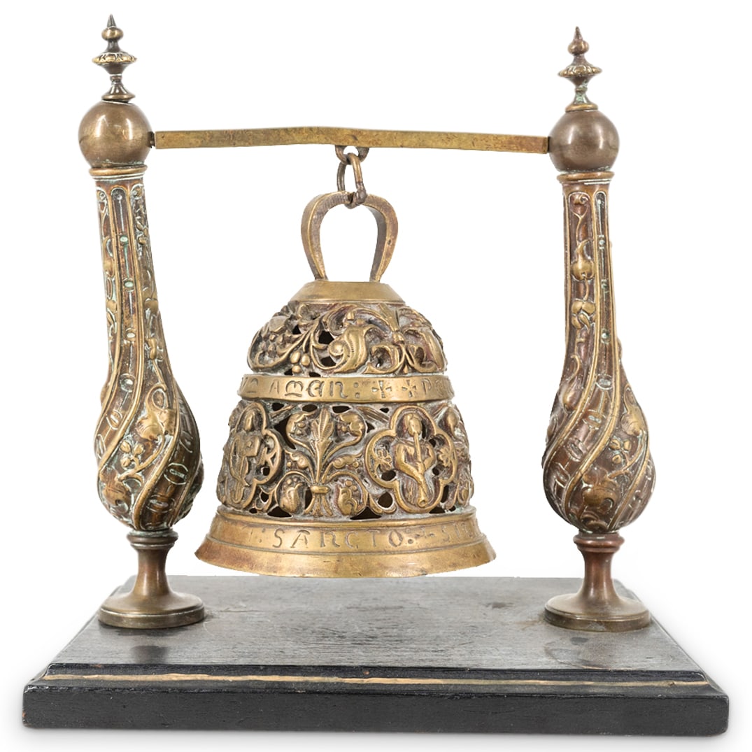 Antique Brass Openwork Bell (1 of 9)