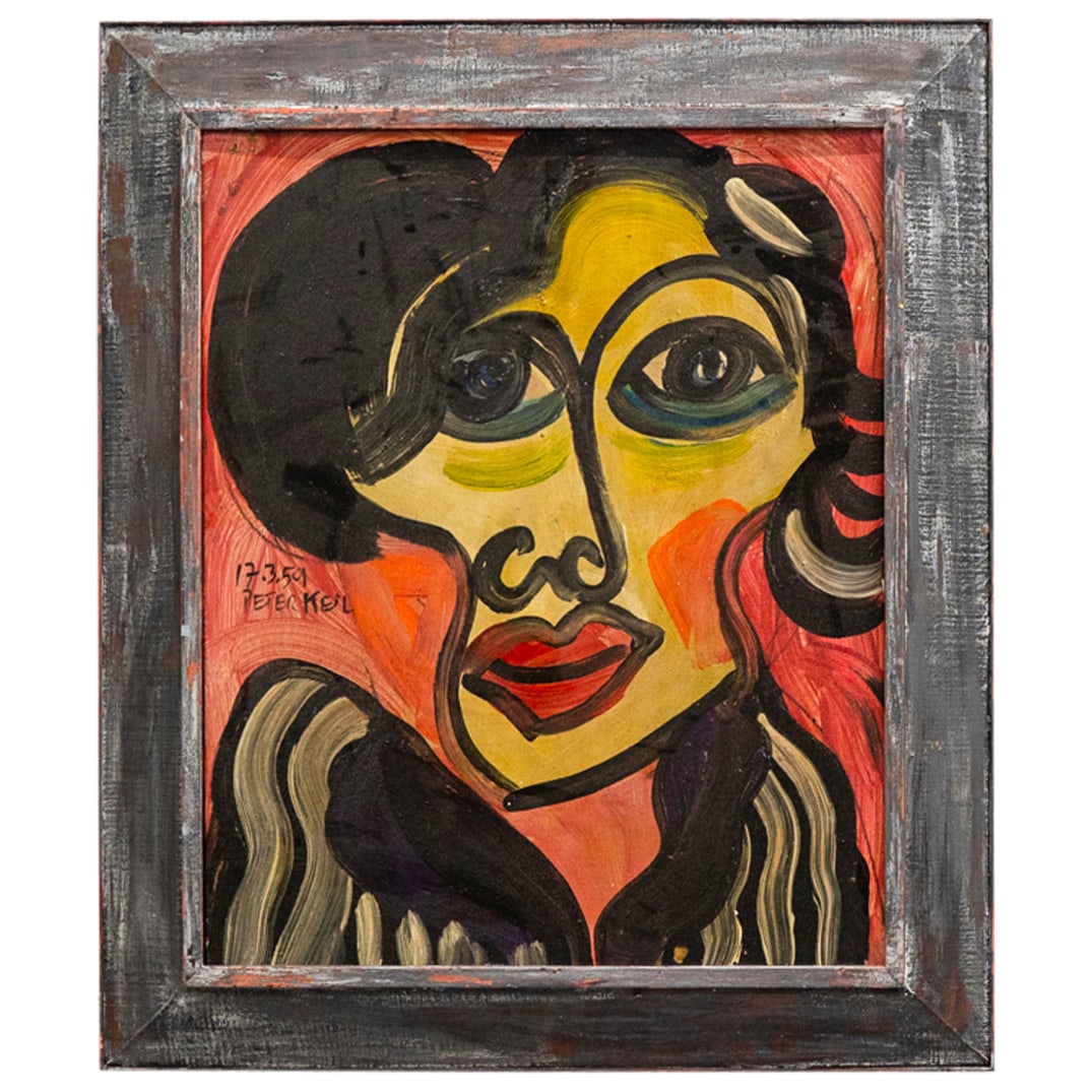 Peter Keil (German, B. 1942) "Spanish Lady" Oil On Panel (1 of 5)
