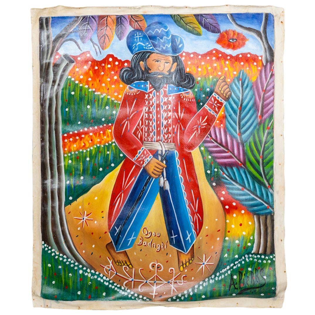 Signed Andre Pierre (Haitian) Oil Painting On Canvas (1 of 5)