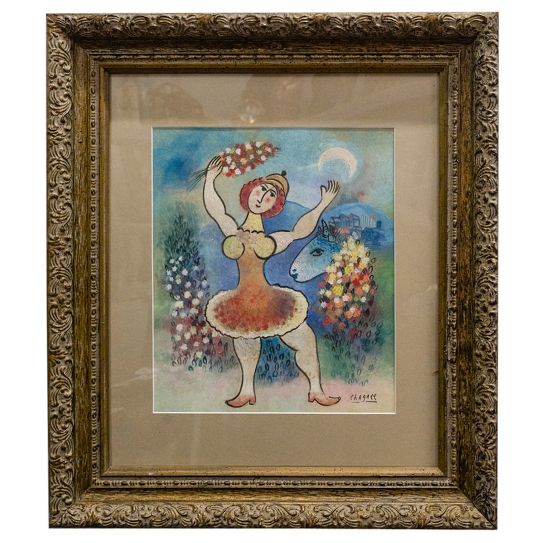 After Marc Chagall Gouache On Paper (1 of 4)