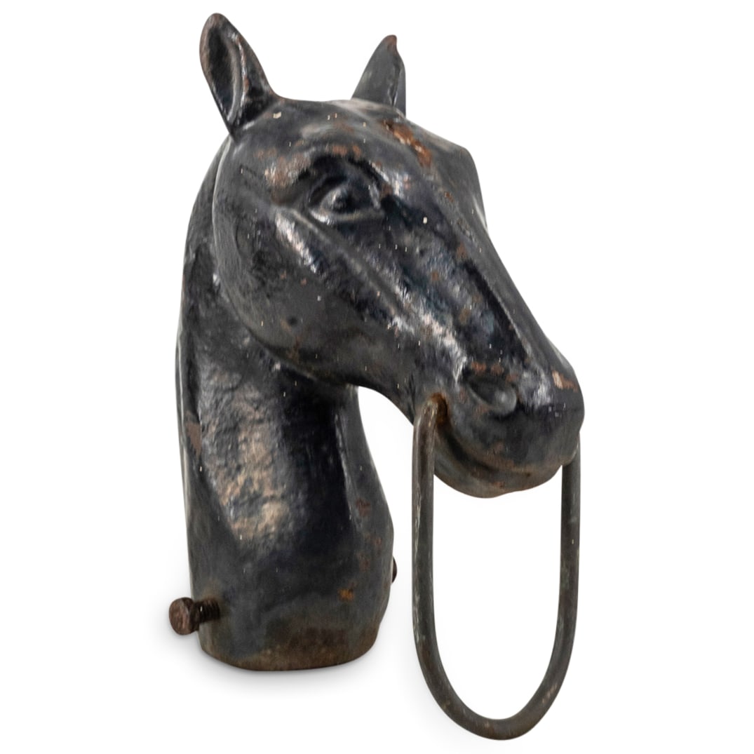 Antique Cast Iron Horse Head Hitching Post (1 of 6)