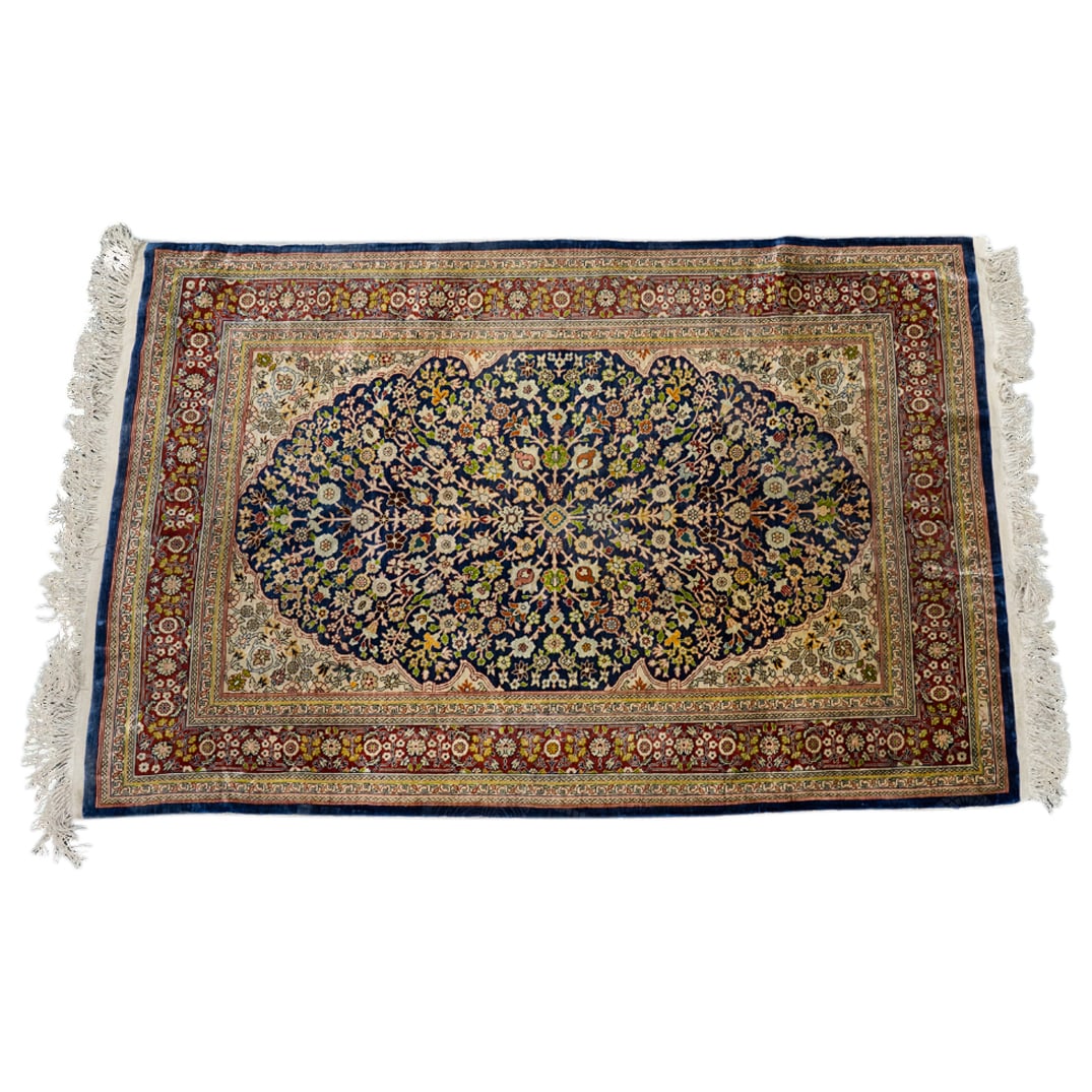 Vintage SIlk Persian Rug (1 of 6)