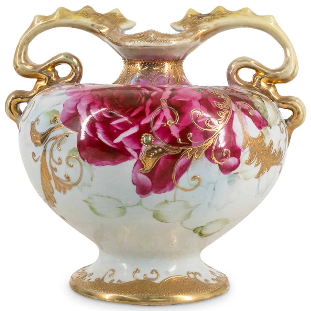 Antique Nippon Japanese Porcelain Jeweled Jar (1 of 6)