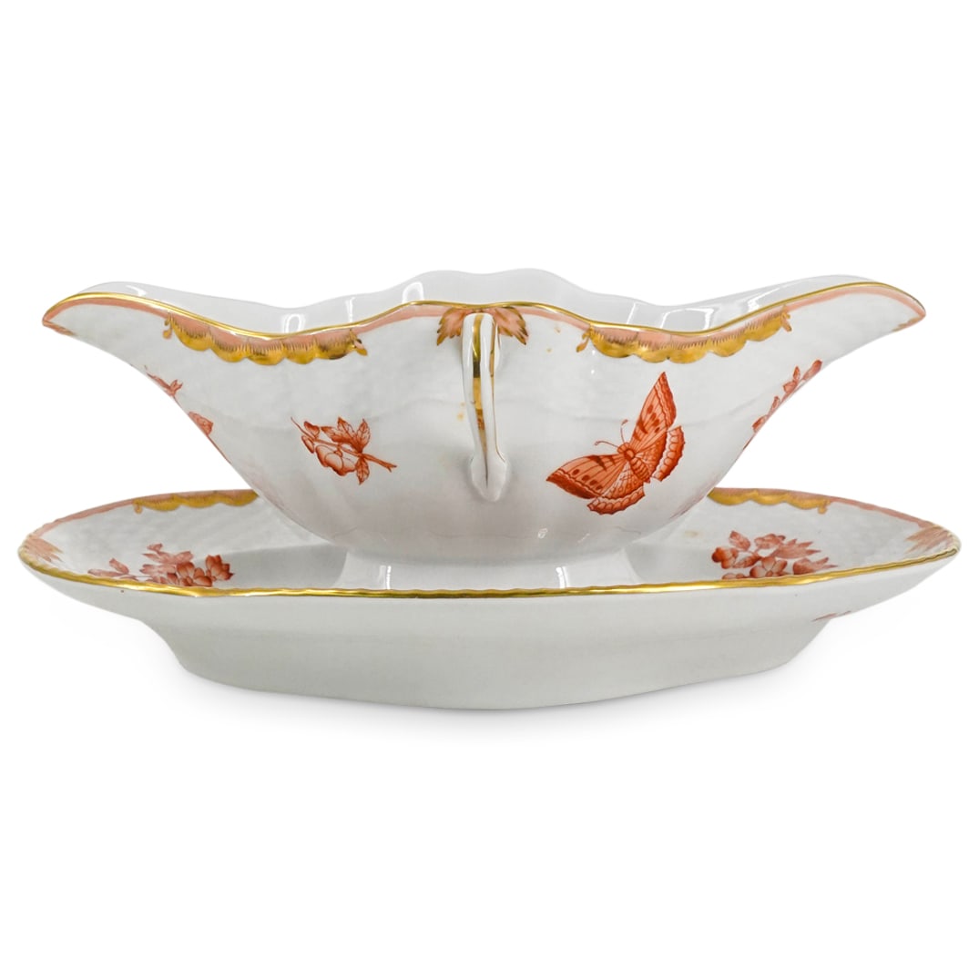 Herend Hungary Porcelain "Fortuna" Gravy Boat (1 of 8)