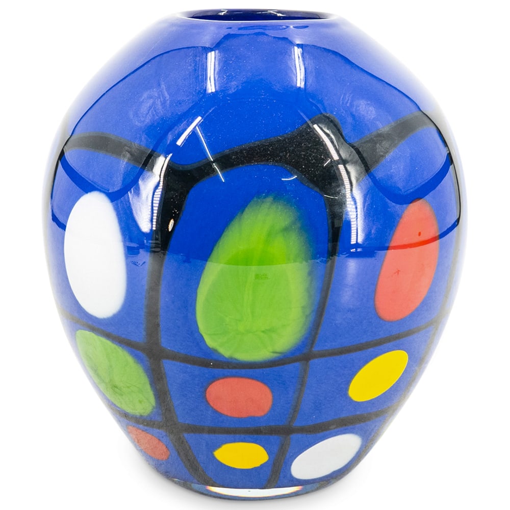 Mihai Topescu Art Glass Vase Auction