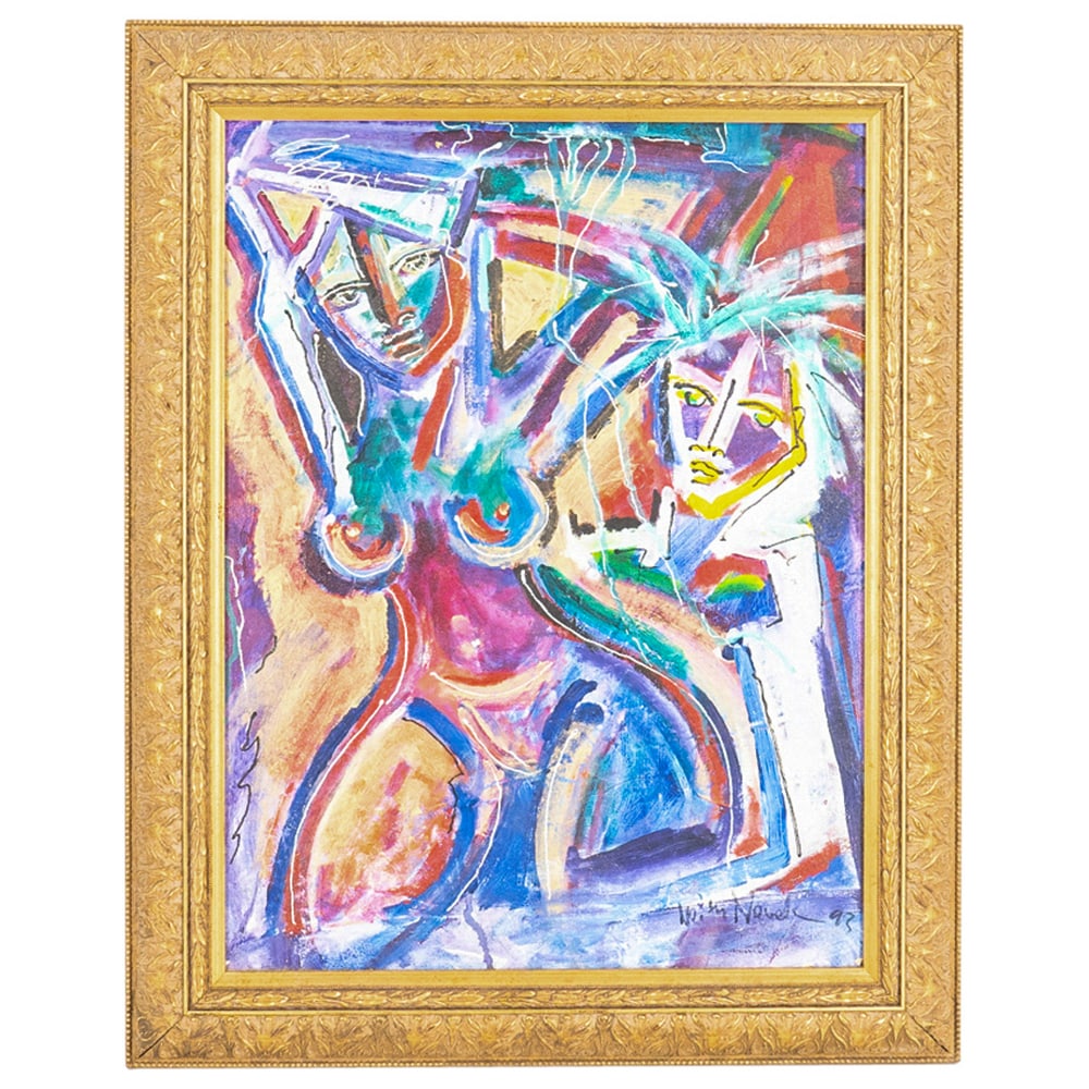 Neith Nevelson (American, 1946) Acrylic On Canvas (1 of 4)