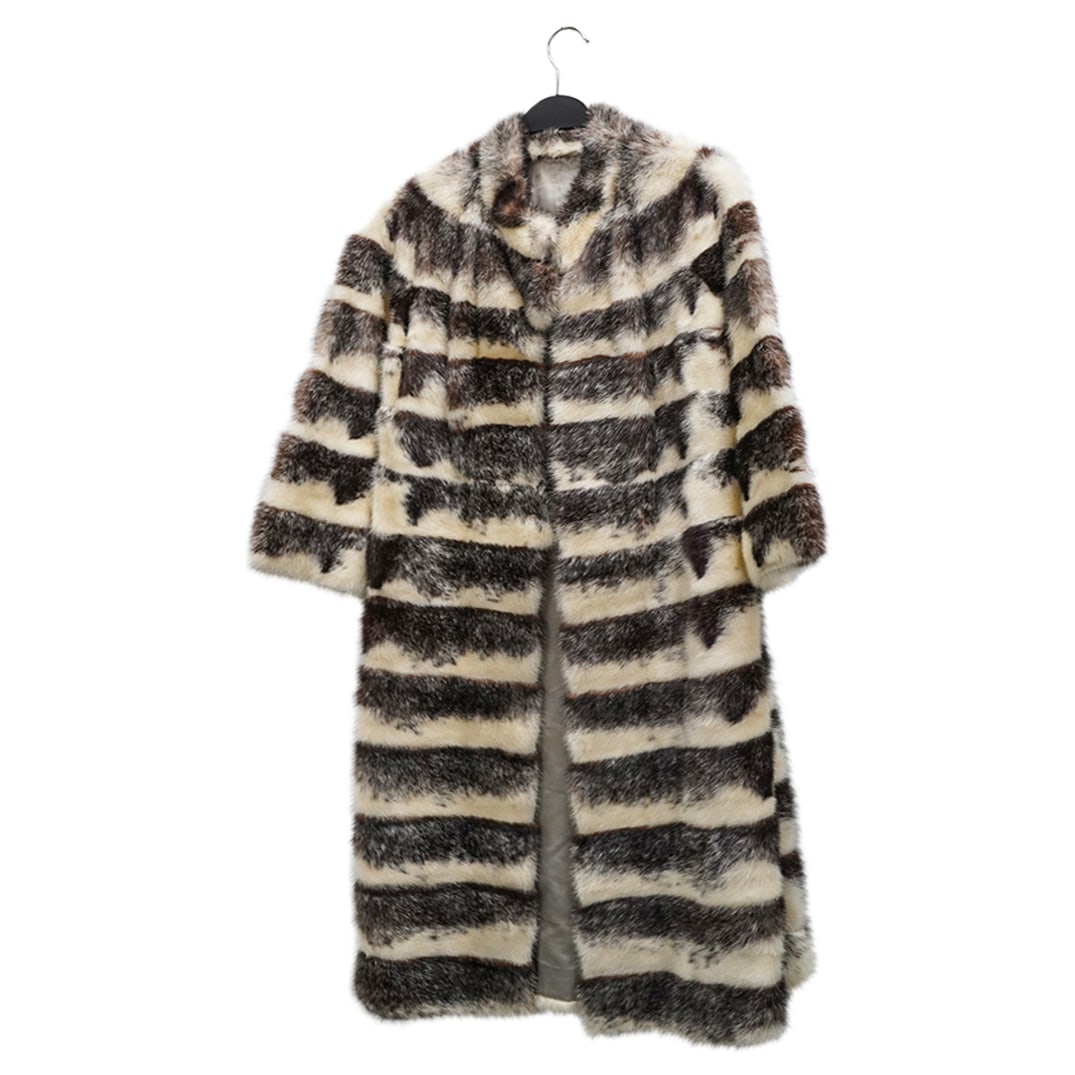Vintage Chinchilla Striped Fur Coat (1 of 6)