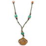 Antique Oriental Gold & Agate Necklace