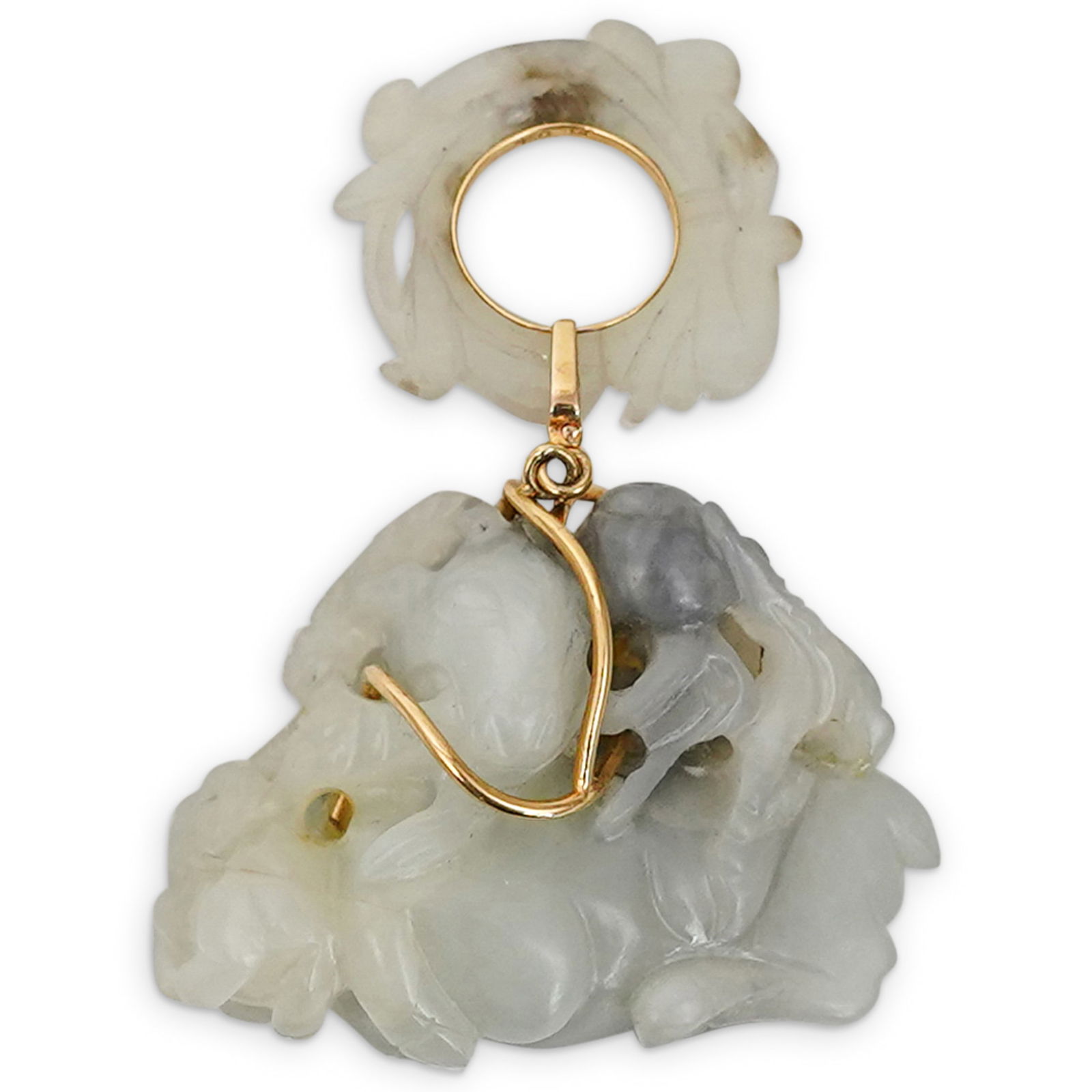 Chinese Celadon Jade Toggle Ram (1 of 6)