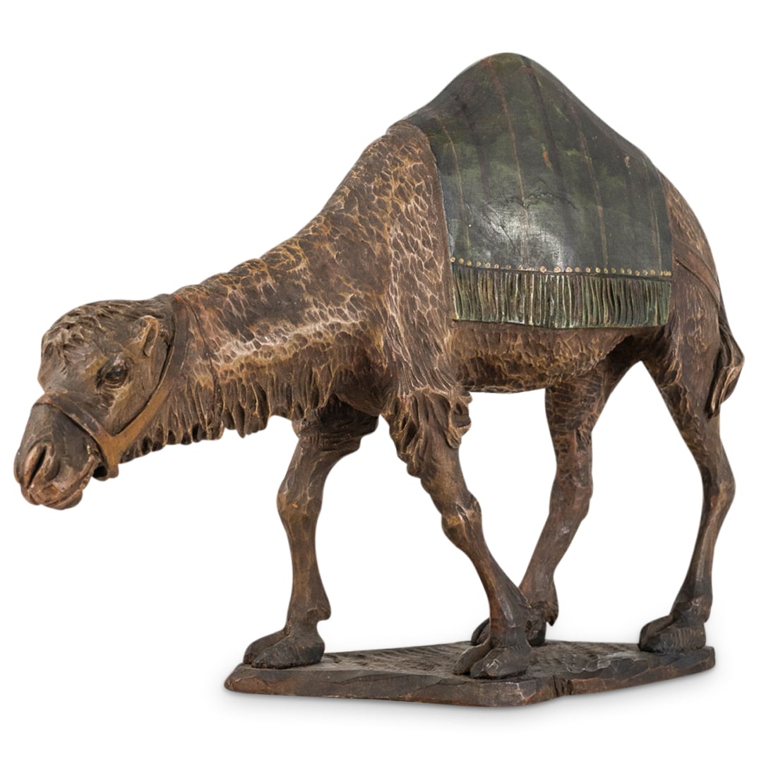 Antique Orientalist Carved Wood Camel (1 of 5)